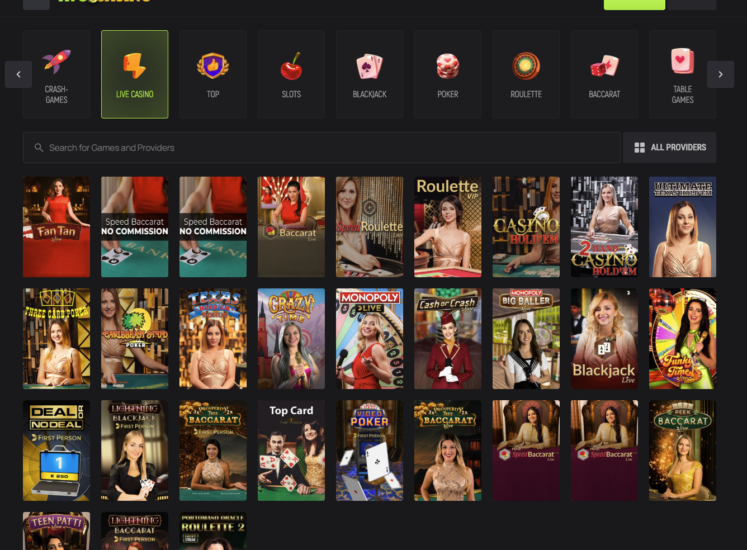 Avocasino Live Page