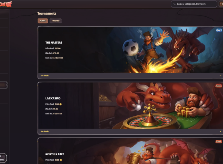 Dragonia Tournaments Page