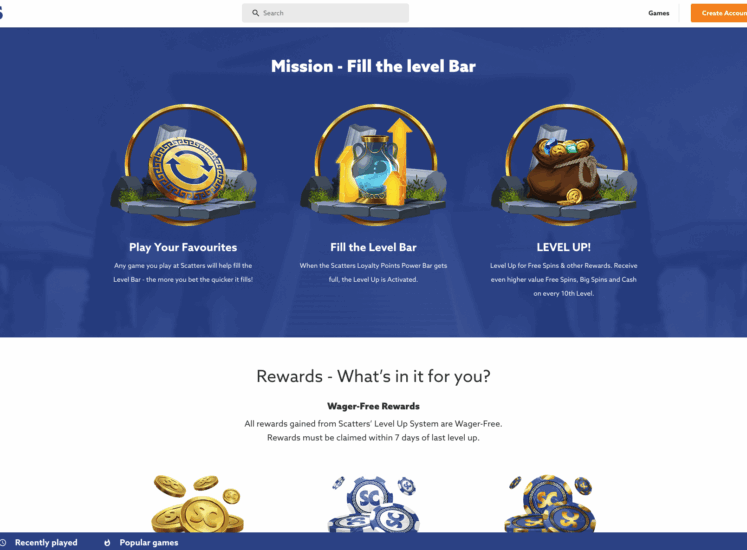 Scatters VIP Page