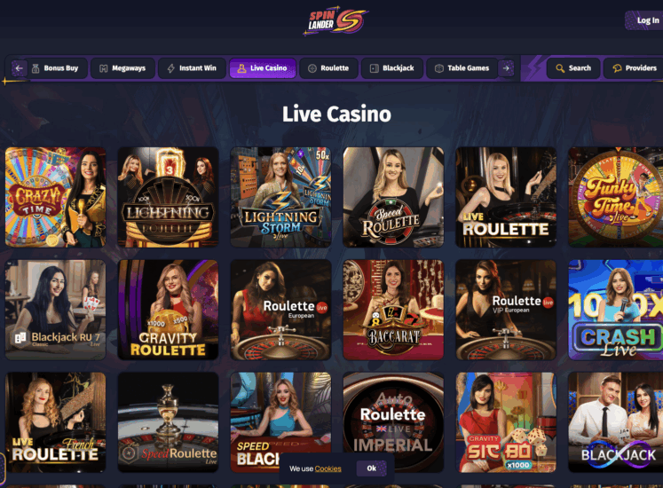 Spinlander Live Page