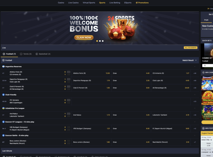 24slots Sports Page
