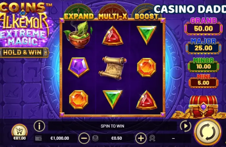 Coins of Alkemor Extreme Magic Betsoft