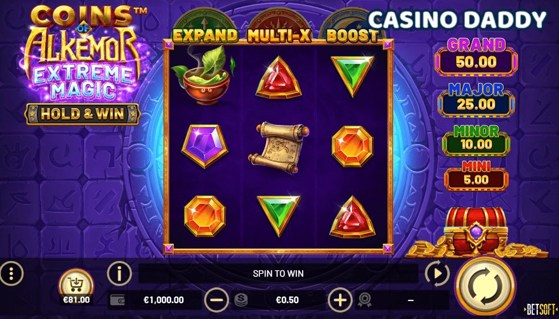 Coins of Alkemor Extreme Magic Betsoft