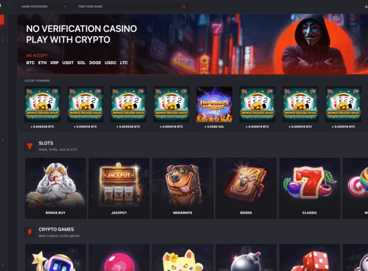 Anonymous Landing Page