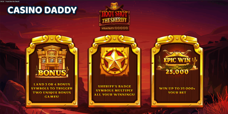 Hoot Shot The Sheriff Casino Slot