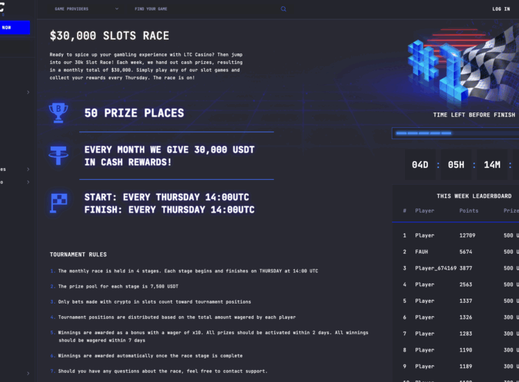 LTC Race Page