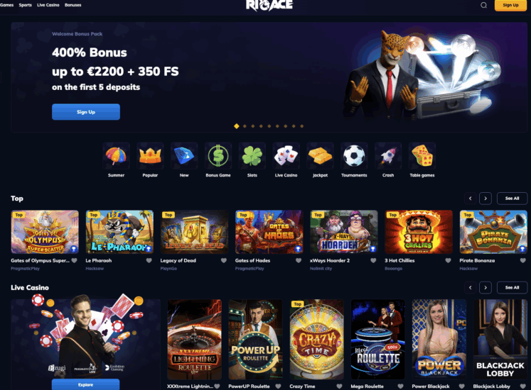 RioAce Home Page