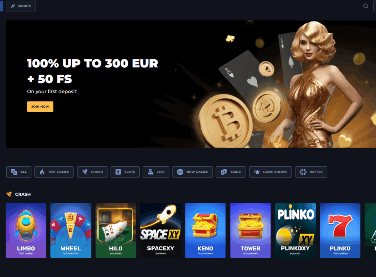 Bety Casino Home Page