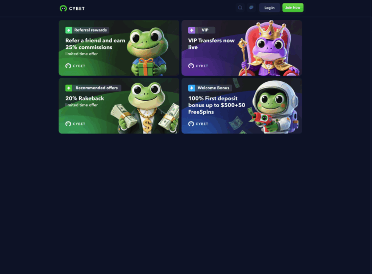 Cybet Casino VIP Page