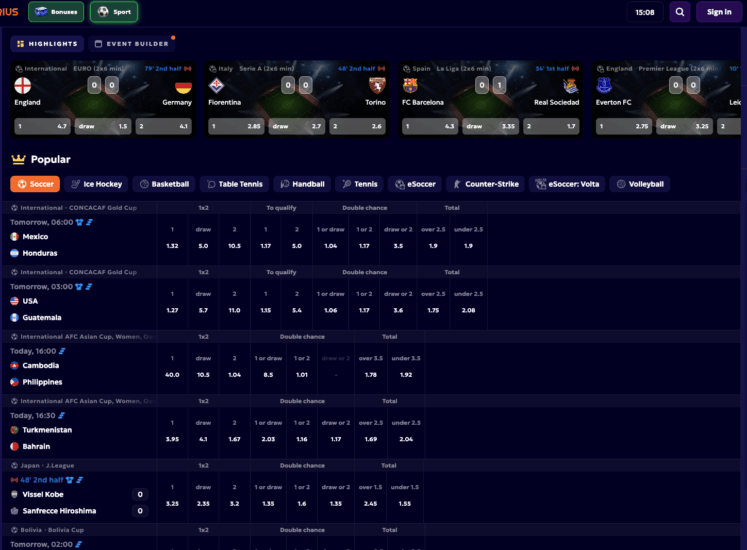 Winarius Sports Page