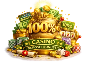 100% Casino Deposit Bonuses