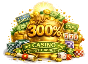 300% Casino Deposit Bonuses
