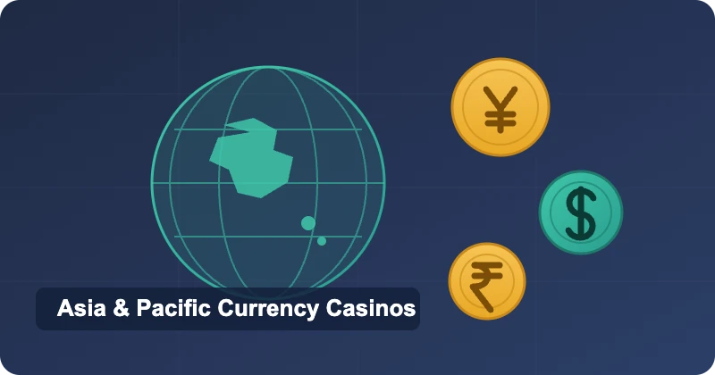 Asia and Pacific currency online casinos accepting JPY, AUD and INR