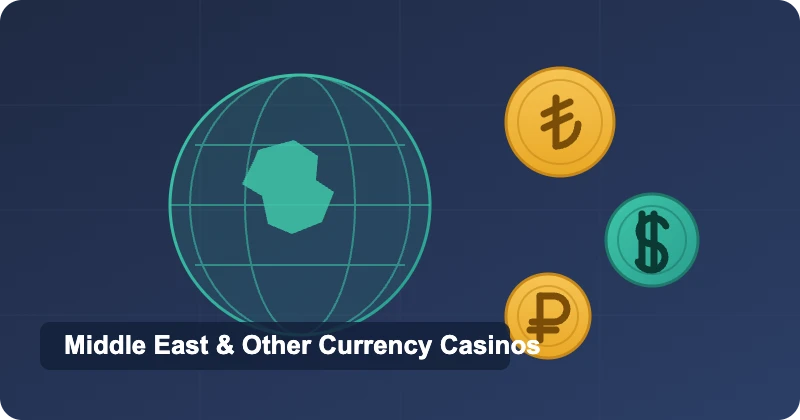 Middle East and other currency online casinos accepting TRY, BRL and RUB