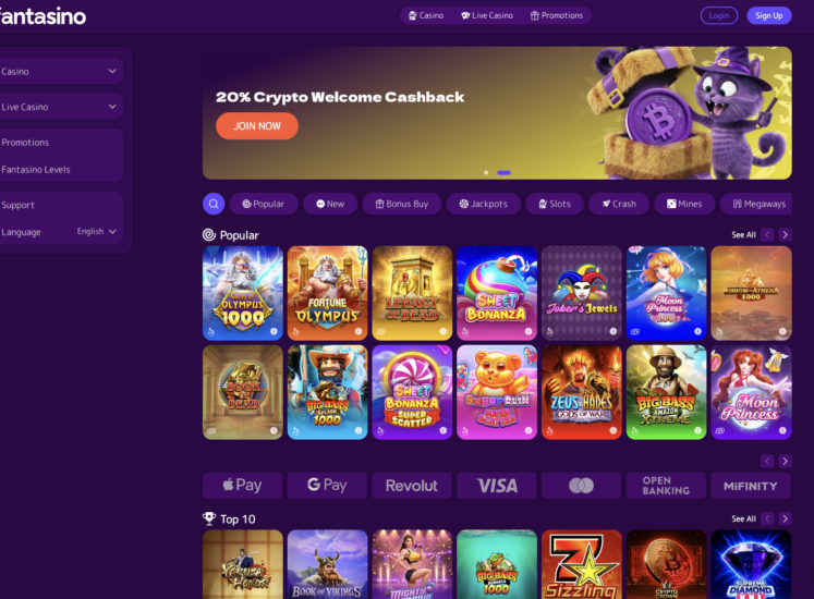 Fantasino Home Page