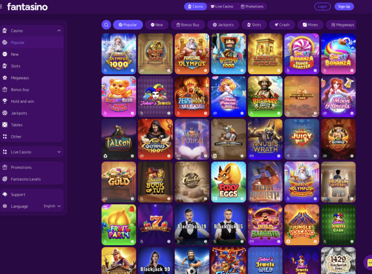 Fantasino Slots Page