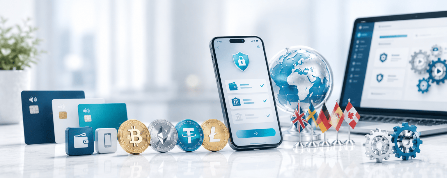 Payments, software providers and language support