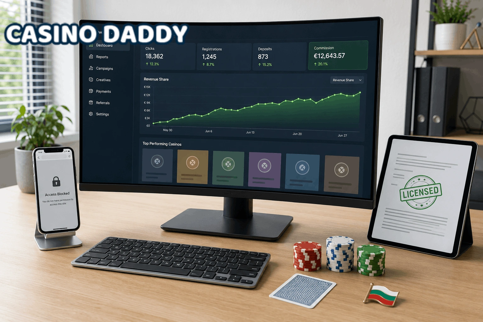Bulgaria gambling affiliate licence