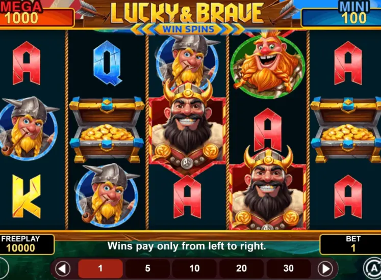Lucky And Brave Win Spins