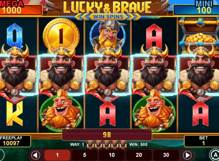 Lucky And Brave Win Spins