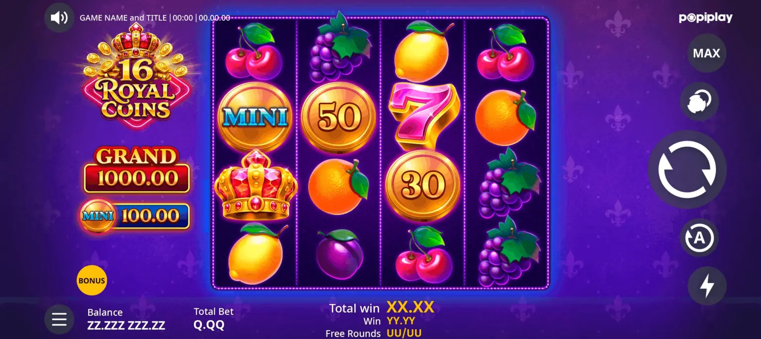 16 Royal Coins Gameplay