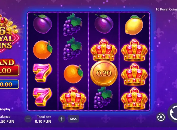 16 Royal Coins Gameplay