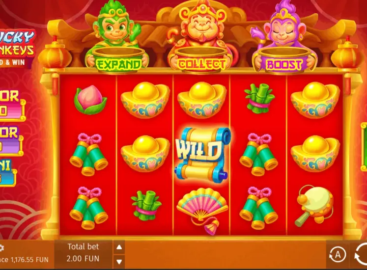 3 Lucky Monkeys Hold & Win gameplay