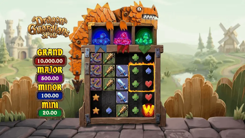 Dragon Guardian 3 Pots Main Gameplay