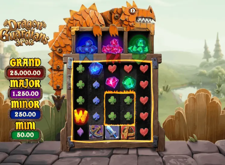 Dragon Guardian 3 Pots Scatter Placement