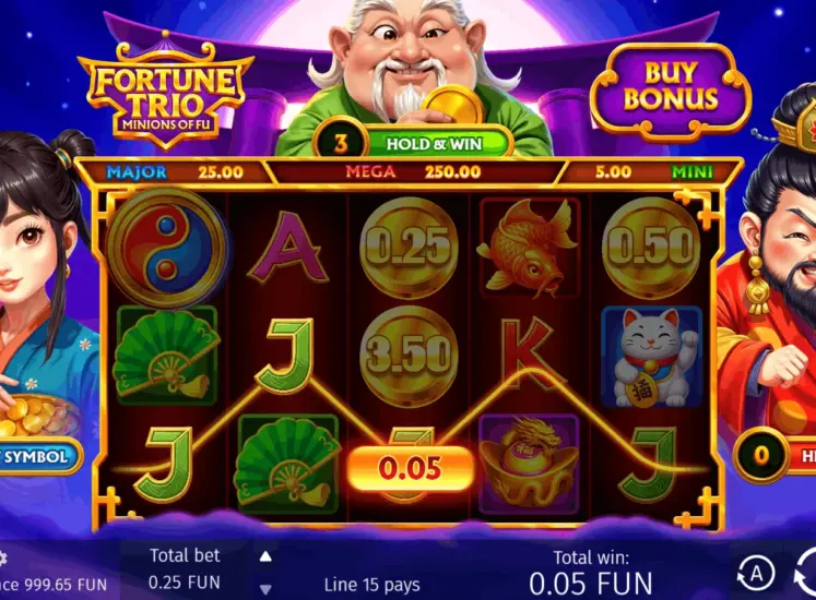 Fortune Trio: Minions Of Fu small win
