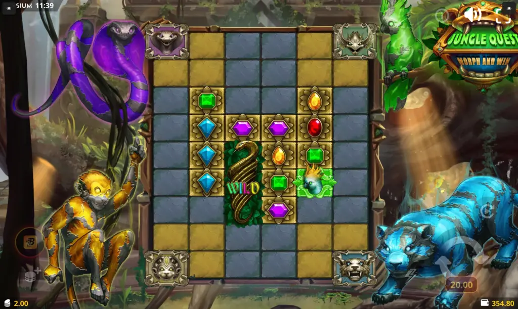 Jungle Quest Morph and Win gameplay
