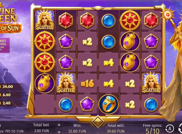 Divine Queen: Power of Sun Active Bonus