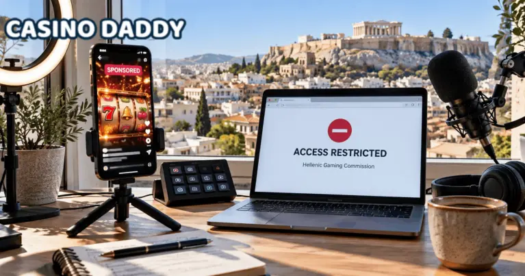 Greece illegal gambling influencers