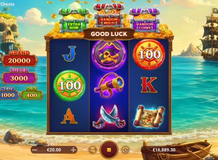 Pirate Coins: 3 Chests gameplay