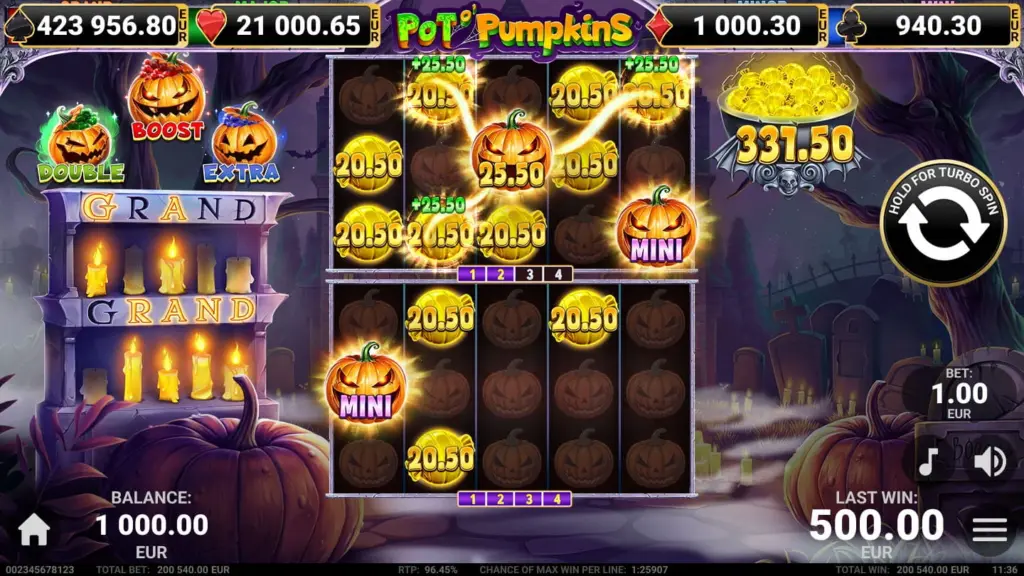 Pot o'Pumpkins Hold & Win