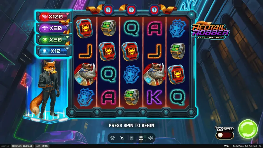 Redtail Robber Cash Vault Heist gameplay