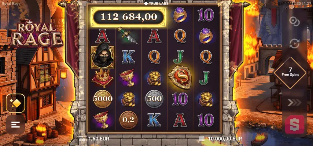 Royal Rage Free Spins