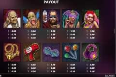 the-rave-slot-paytable