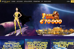 SpaceLilly Casino Home Screen
